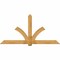 Ekena Millwork Redmond Rough Sawn Timber Gable Bracket, Western Red Cedar, 96"W x 48"H x 4"D x 6"F, 12/12 Pitch GBW096X48X0406RED00RWR - alternate 1